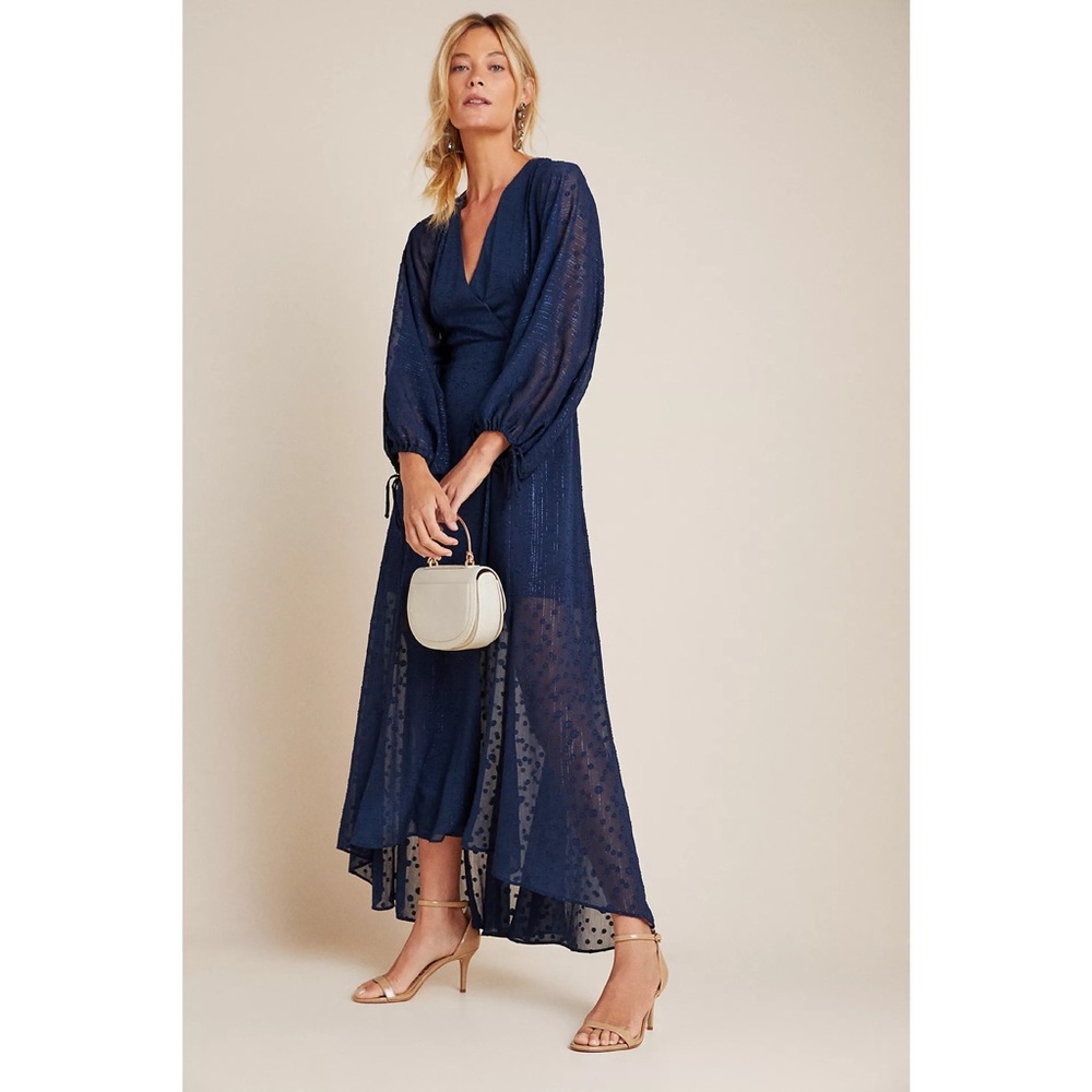 Hutch Navy High Low Dress